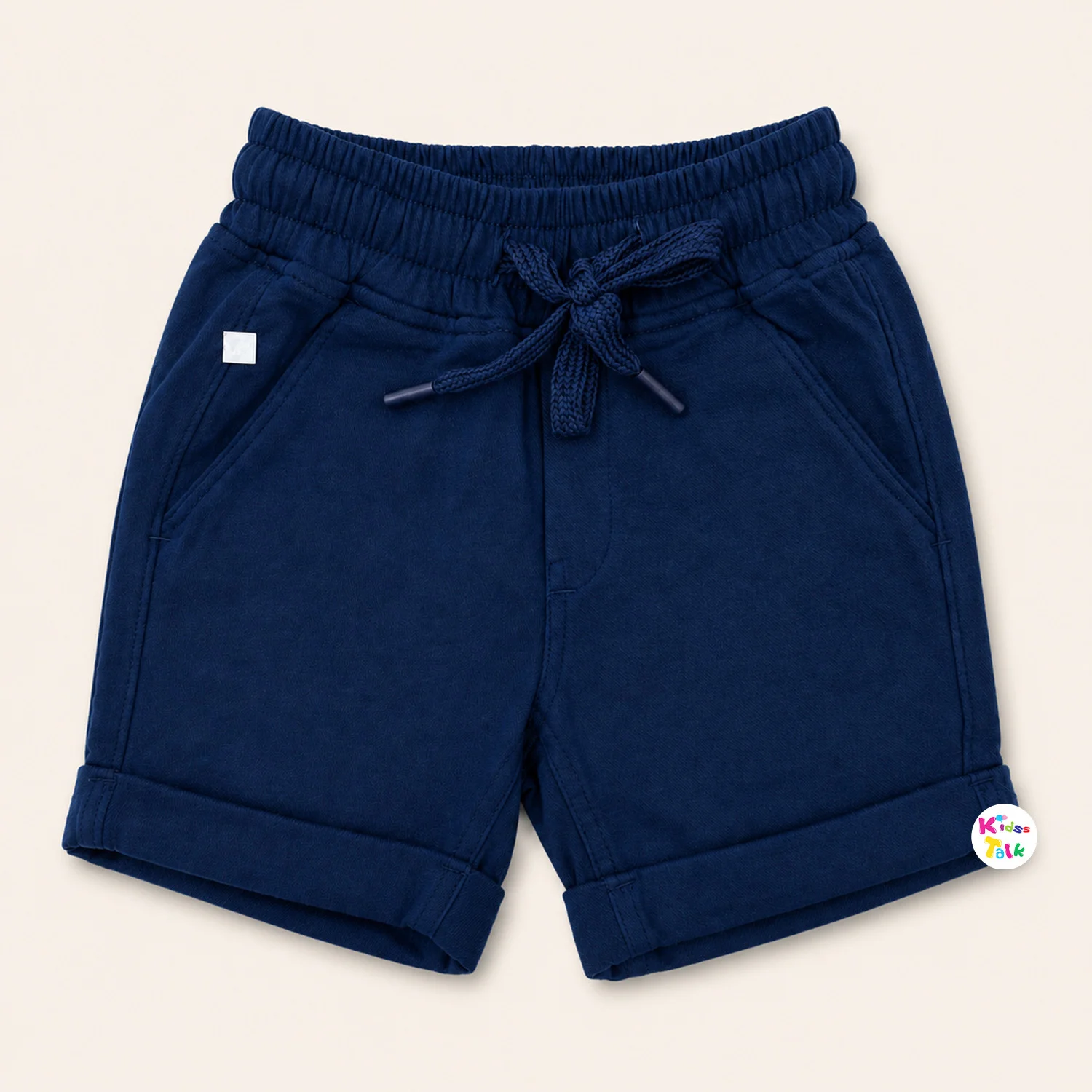 Muslin Half Sleeve Half Pant - Navy Blue